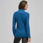 Cowl Neck Tweed Pullover Sweater image number null