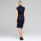 Sleeveless Belted Cowl Neck Dress image number null