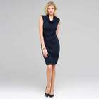 Sleeveless Belted Cowl Neck Dress image number null