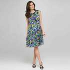 Floral Ruffly Seam Party Dress image number null